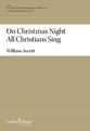 On Christmas Night All Christians Sing SATB choral sheet music cover